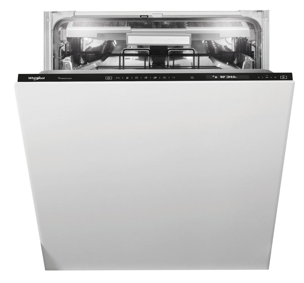 Машина посудомоечная встраиваемая 60 см Whirlpool WIF 5O41 PLEGTS (14 комплектов / 3 полки / расход воды - 9,5 л / Луч на полу / А++)