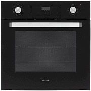 Духовой шкаф KRONA ONORE 60 BL G2 (56 л / до 260 °C / Чёрное стекло / Традиционная очистка / Гриль / Боковые направляющие / А)