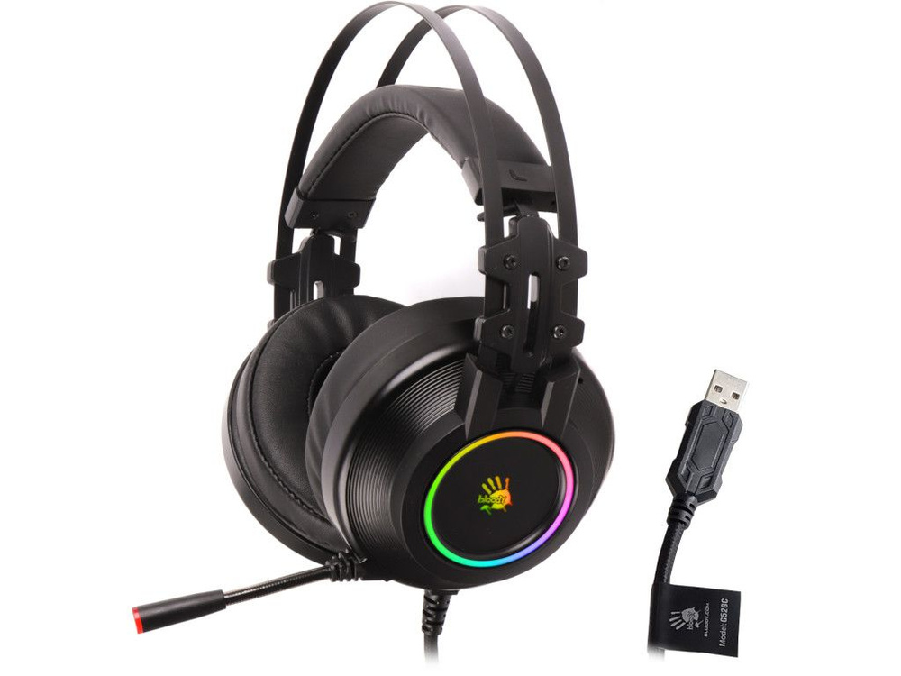 Игровые наушники A4Tech Bloody G575P, стерео 2.0, 2x jack 3.5 мм, USB