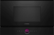Микроволновая печь встраиваемая Bosch BFR7221B1 (Serie8 / Чёрный / 21л / ширина - 59,4 см / 900Вт / Autopilot7 / правостороннее открытие)