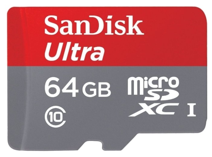 Память micro Secure Digital Card  16Gb class10 SanDisk 80MB/s Ultra Android UHS-I с адаптером SD [SDSQUNS-016G-GN3MA]