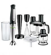 Блендер Braun Multiquick 7 MQ7087X (850 Вт/ скоростей 10/ турборежим/ венчик, измельчитель, комбайн, пюре, стакан)