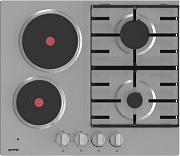 Поверхность комбинированная Gorenje GE690X (Essential / нерж. сталь / эмалированная решетка / 3.5 кВт)