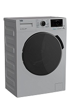 Стиральная машина Beko WSPE6H616S (44см / 6,5кг / 1200об / пар SteamCure™ / HomeWhiz®(Bluetooth) / Инверторный мотор ProSmart™ / Серебристый / A+++) Серебристый