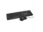 Комплект ExeGate Professional Standard Combo MK120 (клавиатура влагозащищенная, 104кл. + мышь оптическая 1000dpi, 3 кнопки, длина кабеля 1,5м, черная Чёрный