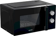 Микроволновая печь Gorenje MO20E2BH (Essential / 20 л, 800 Вт, переключатели поворотный механизм, гриль 1000 Вт, черный)