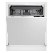 Машина посудомоечная встраиваемая 60 см Indesit DI 5C65 AED (15 комплектов / 3 полки / расход воды - 9,9 л / Луч на полу / Selfdry / Aquastop / А) Белый