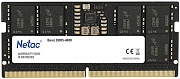 Память DDR5 SODIMM 16Gb 4800MHz Netac Basic NTBSD5N48SP-16