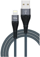 Кабель TFN FORZA Lightning - USB, 1 метр, графит (TFN-CFZLIGUSB1MGR)  Графит
