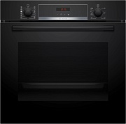 Духовой шкаф с добавлением пара Bosch HRA574BB0 (Serie 4 / 71 л / до 275 °C / Черное стекло / Гриль / A) Чёрный