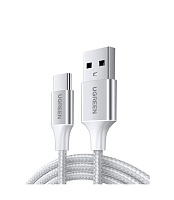 Кабель USB 2.0 Type-A - USB-C Ugreen US288, длина - 1.0 метр, белый Белый