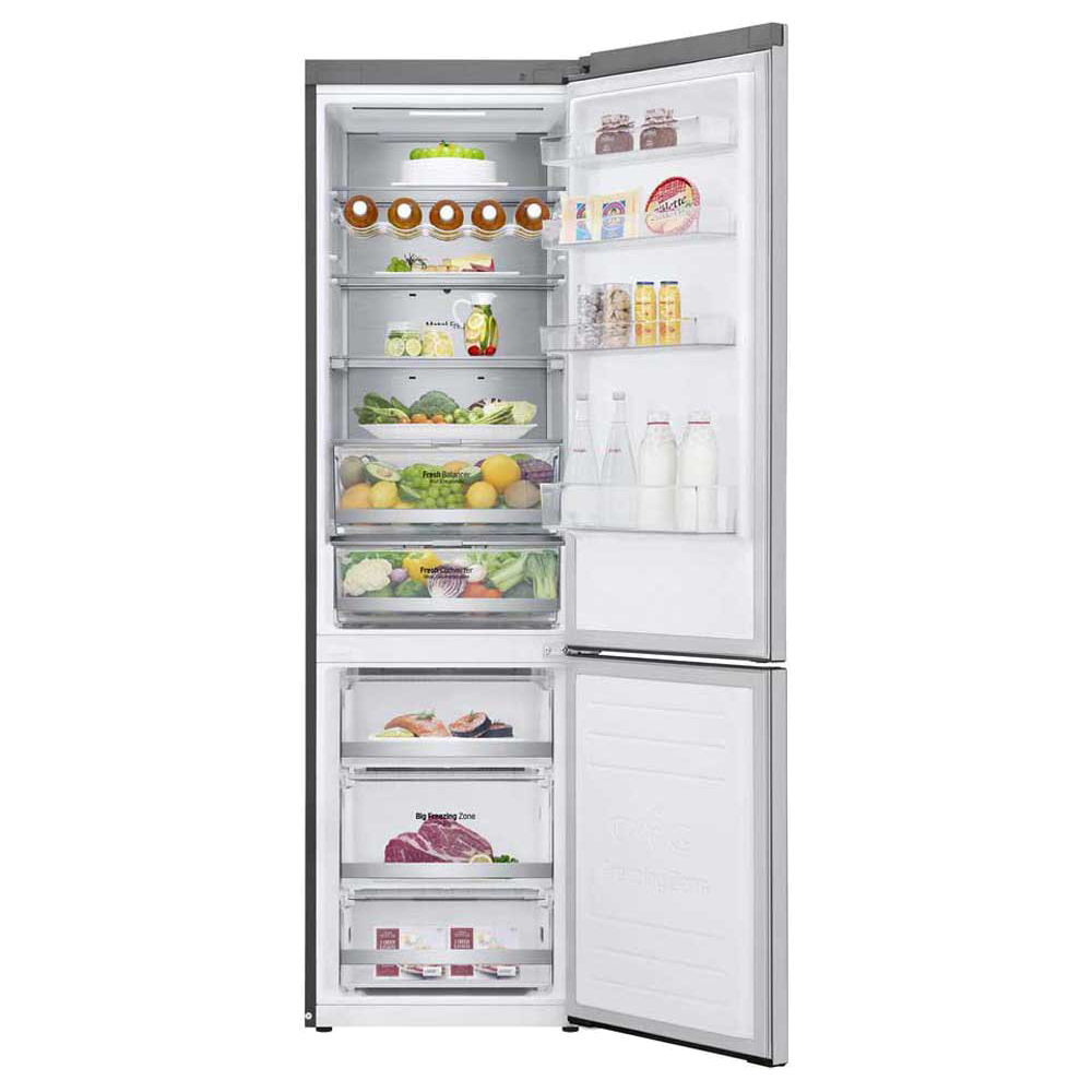 Холодильник LG GBB72NSUGN (Объем - 384 л / Высота - 203см / A+ / Серебристый / NoFrost / Smart Inverter™ / LG SmartThinQ™ / Wi-Fi)