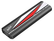 Накопитель SSD ext  2Tb Netac ZX20L USB 3.2 Gen 2 Type-C R2000/W18000 Mb/s NT01ZX20L-002T-32BK  with USB C to A cable and 20Gbps USB C to C cable