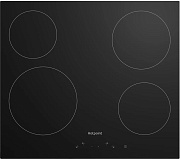Поверхность электрическая Hotpoint HR 6T1 C (Черный  / 4 конфорки / (1,2/1,5/1,8/2,3) кВт / стеклокерамика / 6,8кВт)