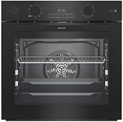 Духовой шкаф Hotpoint FE8 S832 DSH BLG (72 л / до 280°C / Чёрный, стекло / SteamAdd / Гидролиз / Гриль / Телескоп. направляющие (x2) / А+)