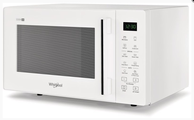 Микроволновая печь Whirlpool MWP 254 W (25 л, 900 Вт, переключатели сенсор, дисплей, гриль, белый)