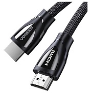 Кабель HDMI - HDMI Ugreen HD140 (80402), вилка-вилка, HDMI 2.1, длина - 1,5 метра Чёрный