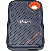 Жесткий диск SSD ext 1000Gb Netac ZX20 USB 3.2 Type-C R2000/W18000 Mb/s NT01ZX20-001T-32BL  with USB C to A cable and 20Gbps USB C to C cable Чёрный