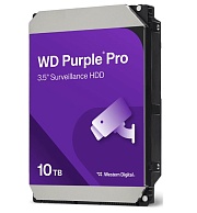 Жесткий диск 10 000Gb WD Purple Pro Surveillance 512MB 7200rpm WD102PURP для систем видеонаблюдения 