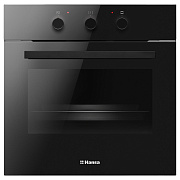 Духовой шкаф Hansa BOES64111 (67 л / до 250 °C / Чёрный / EasyClean / Гриль / Рельефные направляющие / А)
