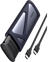 Внешний бокс для SSD M2 Ugreen CM767 (15813) M.2 NVMe/M.2 SATA SSD Enclosure 10Gbps, цвет серый
