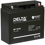 Батарея 12V/18Ah Delta DT 1218 (12V 18Ah, клеммы B1 (под болт М5 с гайкой)) 