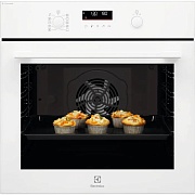 Духовой шкаф Electrolux EOD6F77WV (SteamBake 600 / 72 л / до 300°C / Белое стекло / Катализ / телескоп. напр. (x1))