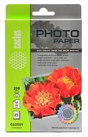 Фотобумага Cactus CS-GA620025 10x15/200г/м2/25л./белый глянцевое для струйной печати 