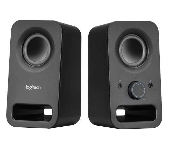 Колонки 2.0 Logitech Z150 / 3W / Питание - 220В / Аудиовыход на наушники / Чёрный / Корпус - пластик (980-000814)