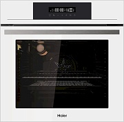 Духовой шкаф Haier HOX-FP3AWB (76 л / Белое стекло / Гриль / Телескоп.напр.(x1) / Эмаль легкой очистки / Air Fry / A)