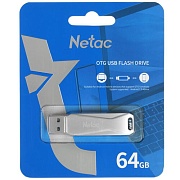 Память USB3.0+TypeC Dual Flash Drive 64Gb Netac U782С /NT03U782C-064G-30PN/