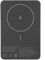 Портативная батарея Xiaomi Super Slim Magnetic Power Bank 5000mAh, черный (BHR08PMGL)