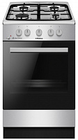 Плита газовая Hansa FCGX52029H (Нерж.сталь / духовка - 67 л / 4 газовые конфорки / чугун. решетки / газконтроль / эл.поджиг)