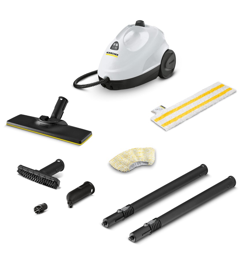 Пароочиститель Karcher SC2 EasyFix PREMIUM (напольный/ 1500 Вт/ бак - 1000 мл, 40 г/мин/ 3.2 Бар/ белый)