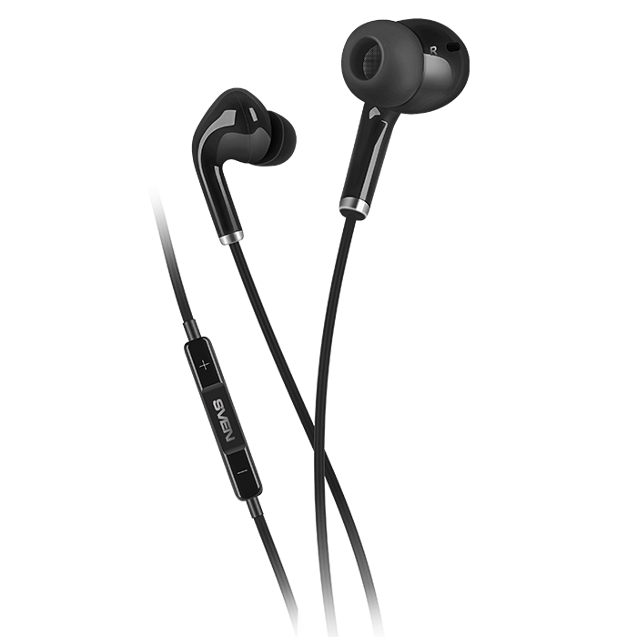 Наушники с микрофоном SVEN E-282M для мобильных устройств black-grey