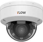Видеокамера iFLOW F-IC-1742CMZ4 уличная купаольная F1.6, 2.8-12mm, 4MPix, ИКподсветка, PoE Белый