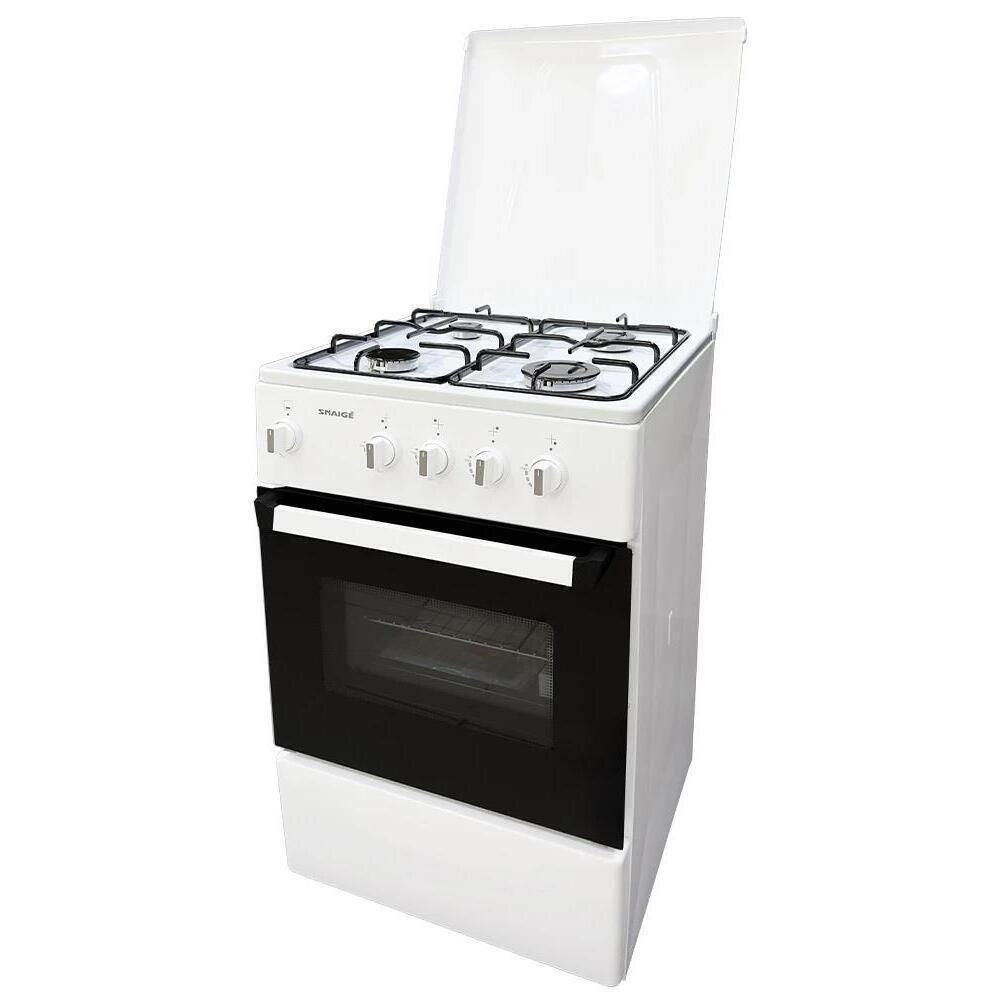 Плита газовая Snaige SNFG-60W (Белая / Электроподжиг / Газконтроль духовки)