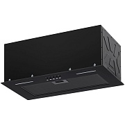 Вытяжка полновстраиваемая KRONA WERMUT 600 DN BLACK PB BF (950 м³/ч / 125 Вт / LED освещение 2x3 Вт / ширина - 52 см / чёрный / металл/стекло)