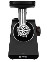 Мясорубка Bosch MFWS440B (1900 Вт/ 2,5 кг/мин/ корпус - пластик/ реверс/ 8 насадок / чёрный)