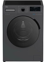 Стиральная машина Beko WSPE6H616A (44см / 6,5кг / 1200об / пар SteamCure™ / HomeWhiz®(Bluetooth) / Инверторный мотор ProSmart™ / Серебристый / A+++) Чёрный