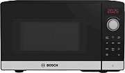 Микроволновая печь BOSCH FFL023MS2 (20 л, 800 Вт, переключатели поворотный механизм, сенсор, дисплей, черный)
