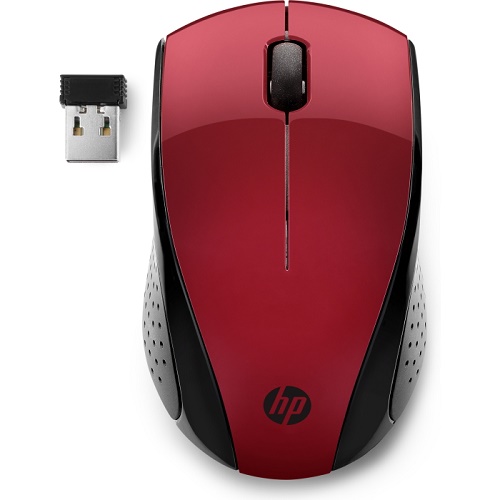 Беспроводная мышь HP Wireless 220 Black/Red USB (7KX10AA)