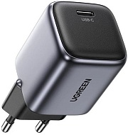 Сетевое зарядное устройство Ugreen CD319, (Type-C/3A/30W/PD/QC), Серое (90666)