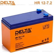 Батарея 12V/ 7,2Ah DELTA HR 12-7.2 клеммы F2 срок службы 8лет 