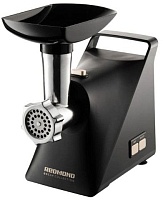 Мясорубка Redmond RMG-1244-6 (1340 Вт / 1.6 кг/мин / корпус - пластик / лоток - пластик / реверс / 5 насадок / чёрный)