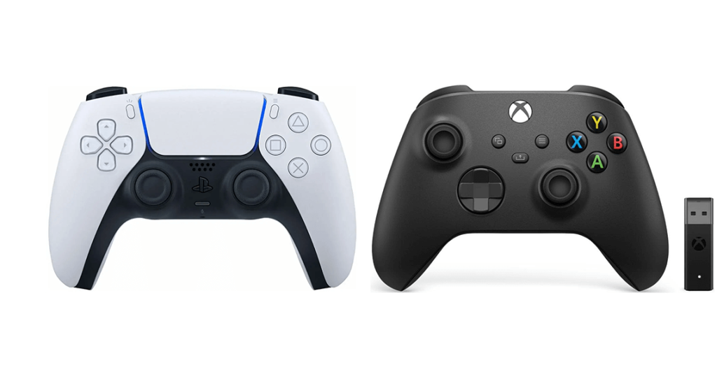 Сравнение геймпадов Xbox Series x и PlayStation 5