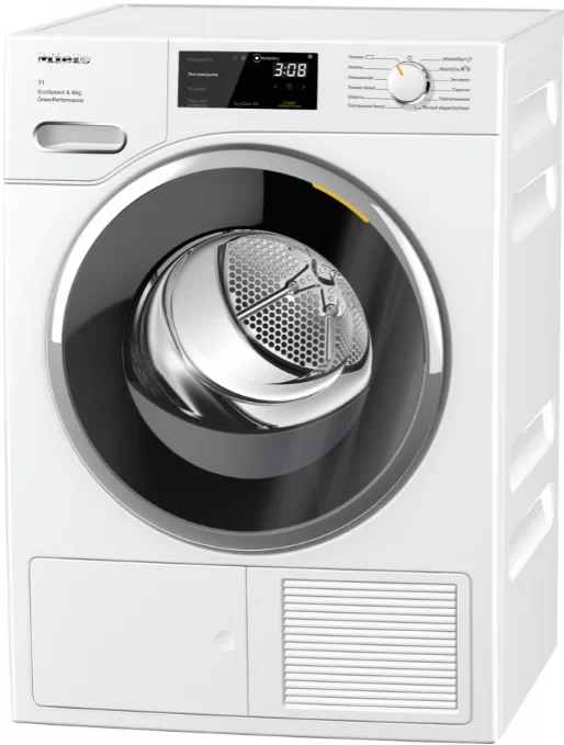 Сушильная машина с тепловым насосом Miele TWF760WP EcoSpeed (T1 / 64,3см / 8кг / EcoDry / FragranceDos / PerfectDry / AddLoad / ProfiEco / Miele@home)-0