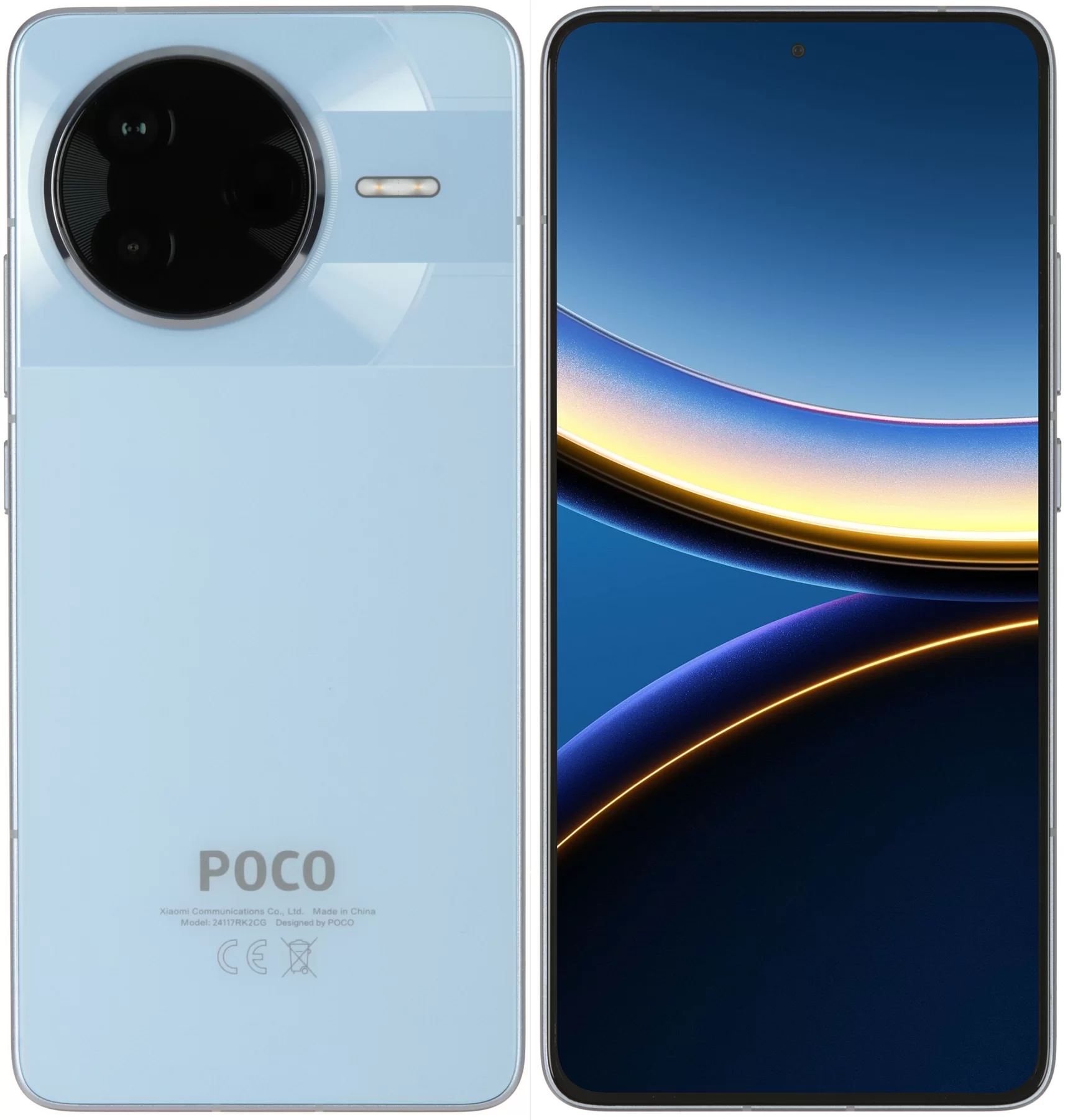 Купить смартфон poco f7 pro 12/512 гб, голубой в интернет магазине