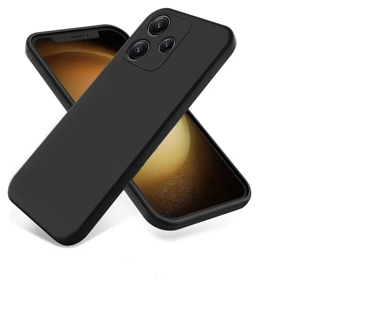 Силиконовая накладка для Poco X6 5G, черная-0