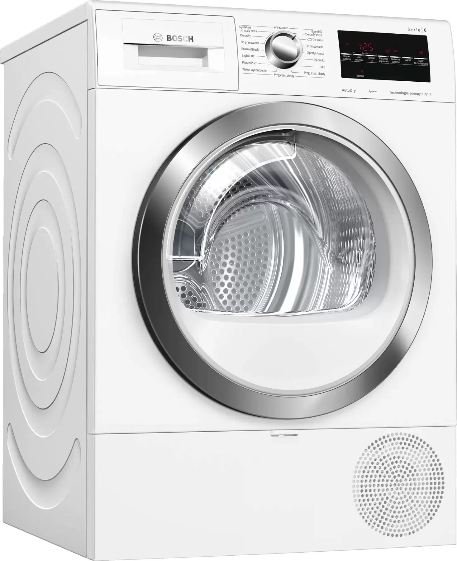 Сушильная машина с тепловым насосом Bosch WTR87TW0PL (Serie6 / 61,3см / 8кг / TouchControl / AutoDry / AntiVibration Design / А++)-0